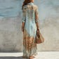 👗✨ EXKLUSIV – 50% RABATT! Elegantes Boho-Kleid mit Knopfleiste – Retro-Muster, fließende Silhouette & perfekt für Feste, Urlaub & Alltag 🌿