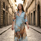 👗✨ EXKLUSIV – 50% RABATT! Elegantes Boho-Kleid mit Knopfleiste – Retro-Muster, fließende Silhouette & perfekt für Feste, Urlaub & Alltag 🌿