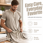 ⏰ Countdown läuft – 50% nur noch 3 Tage! 🌿 Kurzärmeliges, atmungsaktives Henley-Shirt mit Kontrast