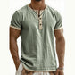 ⏰ Countdown läuft – 50% nur noch 3 Tage! 🌿 Kurzärmeliges, atmungsaktives Henley-Shirt mit Kontrast