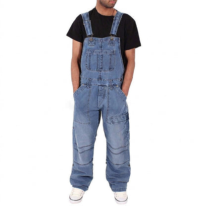 🏆 Verkaufsschlager – jetzt halber Preis! 👖 Klassischer Jeansoverall für Herren mit verstellbaren Trägern