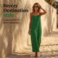 🛍️ 50 % Rabatt – Klassisches Boho-Kleid mit Spaghettiträgern & eckigem Ausschnitt – leicht & luftig für den Urlaub 🌸