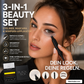 👁️ 3-in-1 Augen Make-up Set – Eyeliner + Spezialapplikator für untere Wimpern, wasserfest, kinderleicht für perfekte Unterwimpern✨