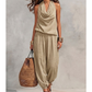 📢📢50% RABATT !!⏰Damen-Jumpsuit mit Neckholder und weitem Bein