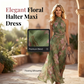 🌴 Sommerkollektion: 50 % Rabatt👗 Elegantes Maxi-Kleid mit Blumendruck & Neckholder – Fließender Stoff, figurschmeichelnd & Boho-Stil – Ideal für Sommer, Urlaub & warme Abende ☀️