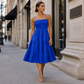 💙50% RABATT👗 Ärmelloses Gesmoktes Mini-Kleid