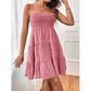 💙50% RABATT👗 Ärmelloses Gesmoktes Mini-Kleid