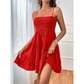 💙50% RABATT👗 Ärmelloses Gesmoktes Mini-Kleid