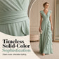 ⏳Zeitlich begrenzt 50% Rabatt⏰Damen V-Ausschnitt Rüschenkleid Chiffon Maxi-Kleid👗