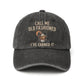 Unisex Vintage Washed Verstellbare Baseballkappe