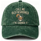 Unisex Vintage Washed Verstellbare Baseballkappe