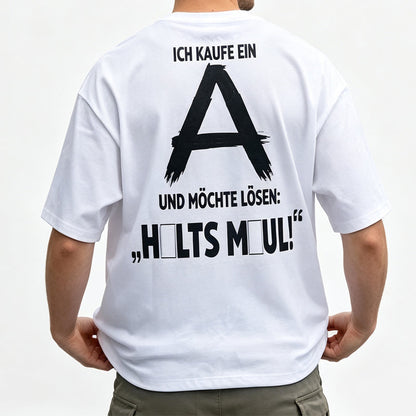 Herren-Kurzarm-T-Shirt mit Rückenaufdruck