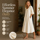☀️ Sommer Sale – Jetzt 40 % sparen! ☀️Damen lässiges Sommerkleid mit rundem Ausschnitt