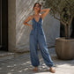 💥Neuheiten-Aktion: 40 % Rabatt👖Damen Plus Size Neckholder Geraffter Jumpsuit