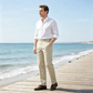 Herren Slim-Fit Freizeithose mit Elastischem Bund