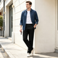 Herren Slim-Fit Freizeithose mit Elastischem Bund