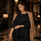 🌞👕50 % Rabatt！💨Damen Sommerbluse mit Laternenärmeln und gestuften Rüschen