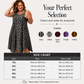 🏖️ Sommer Sale – 50 % Rabatt 🏝️👗Damen Große Größen Leopardenmuster Trägerkleid