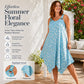 ✨🛒Neuheit – Gänseblümchen-Druck Ärmelloses Maxi-Kleid – Atmungsaktiver Komfort & Mühelos Urlaubsgefühl 🍃