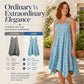 ✨🛒Neuheit – Gänseblümchen-Druck Ärmelloses Maxi-Kleid – Atmungsaktiver Komfort & Mühelos Urlaubsgefühl 🍃