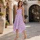 ✨🛒Neuheit – Gänseblümchen-Druck Ärmelloses Maxi-Kleid – Atmungsaktiver Komfort & Mühelos Urlaubsgefühl 🍃