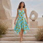 ✨🛒Neuheit – Gänseblümchen-Druck Ärmelloses Maxi-Kleid – Atmungsaktiver Komfort & Mühelos Urlaubsgefühl 🍃