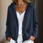 🔥🧥Herbst-Bestseller – 50 % Rabatt！🛍️Damen lässige Jacke mit Kapuze und Kordelzug am Saum.