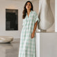 👗☀️ Sommer-Neuheiten: 50 % Rabatt！ 🔥Damen Kariertes Knopfleisten Maxi-Hemdkleid