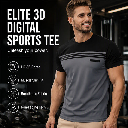 Herren Lässiges Bedrucktes Kurzarm Rundhals T-Shirt