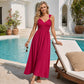 📢📢40% RABATT !!⏰Damen Ärmelloses Träger-Empire-Taille Maxikleid