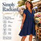 ☀️ Sommerkollektion – 50 % Rabatt ! 👗Damen V-Ausschnitt Gestuftes Rüschenkleid