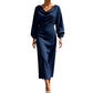 💃Neue Kollektion – 50 % Rabatt🔥🛍️Elegantes Damenkleid mit Wasserfallkragen