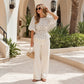 🌴Sommer-Bestseller: 50 % Rabatt！👚Damen Taillenbetonte Gepunktete Bluse