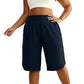 🔥Heißer Verkauf 50% Rabatt🥳💞 Über 50.000 Stück verkauft!⚡🩳Damen Freizeit Wide-Leg Shorts knielang✨