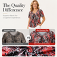 🎉Heißer Sale 2026: 50 % Rabatt💞 Damen-T-Shirt mit V-Ausschnitt, Leopardenmuster und kurzen Ärmeln – plissiertes Tunika-Oberteil