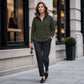 🍂🧥50% RABATT! ☕Damen Viertelreißverschluss Pullover Strickpullover