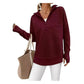 🍂🧥50% RABATT! ☕Damen Viertelreißverschluss Pullover Strickpullover
