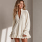 👗💖Top-Seller – 50 % Rabatt！🍁Damen Rüschenbesatz Langarm Oberteil