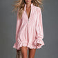 👗💖Top-Seller – 50 % Rabatt！🍁Damen Rüschenbesatz Langarm Oberteil