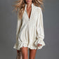 👗💖Top-Seller – 50 % Rabatt！🍁Damen Rüschenbesatz Langarm Oberteil