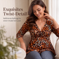 🐆✨Zeitlich begrenzt – 50 % Rabatt🛍️Großes Damenoberteil mit Leopardenmuster und V-Ausschnitt