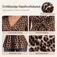 🐆✨Zeitlich begrenzt – 50 % Rabatt🛍️Großes Damenoberteil mit Leopardenmuster und V-Ausschnitt