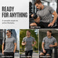 Herren Kapuzen Kurzarm T-Shirt mit Tasche