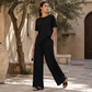 💃👚👖50 % Rabatt！✨Weites Oberteil & Weite Hose Set für Damen