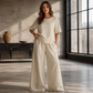 💃👚👖50 % Rabatt！✨Weites Oberteil & Weite Hose Set für Damen