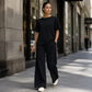 💃👚👖50 % Rabatt！✨Weites Oberteil & Weite Hose Set für Damen
