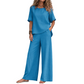 💃👚👖50 % Rabatt！✨Weites Oberteil & Weite Hose Set für Damen
