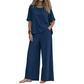 💃👚👖50 % Rabatt！✨Weites Oberteil & Weite Hose Set für Damen