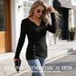Damen V-Ausschnitt Strick-Top mit asymmetrischem Saum