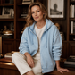 Damen lässige Zip-Kapuzenjacke